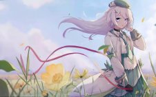 Theresa in a Flowering Meadow