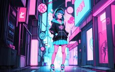 girl in Neon City