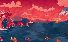 Dragon in Lake of Rage