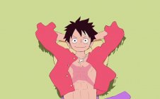 Luffy relaxing