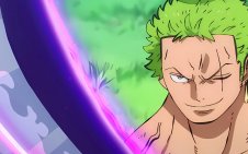 Zoro with purple sword