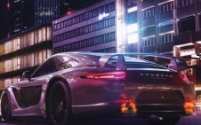 Porsche 991 at night