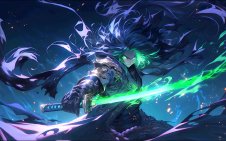 Green Lightning Katana Samurai