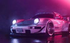 Porsche 911 after rain