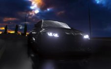 bmw m3 black at night