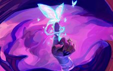 hand with butterfly (valorant)