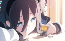 Girl with Tiny Robot