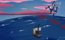 gear 5 bounce on water