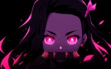 Nezuko with Glowing Eyes