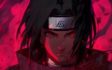 Itachi with Sharingan Eyes