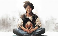 Akira Toriyama and kid goku
