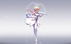 Lumine playing violin (Genshin Impact)