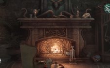 Fireplace in Slytherin (hogwarts legacy)