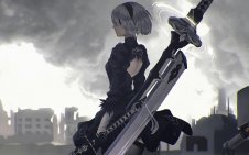 2B Nier Automata Fighting Fate
