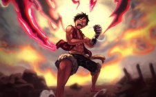 Monkey D. Luffy fierce