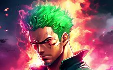 Roronoa Zoro with scar