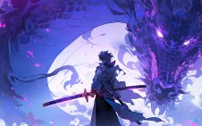 anime boy and dragon