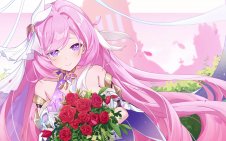 Elysia with Flowers (Honkai Impact 3rd)