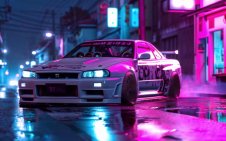 Skyline R34 Neon