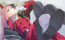 Zero Two with lollipop