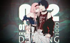 Zero Two and Hiro in Streetwear