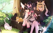 Anime Girls with Cats