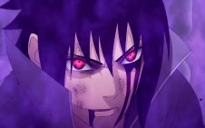 Sasuke eye with Amaterasu