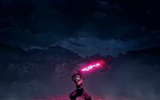 Tanjiro in Battle