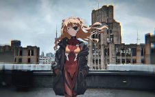 Asuka on roof