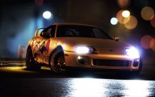 TOYOTA SUPRA  under the rain