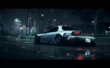 Mazda RX-7 on the road