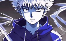 killua in hoodie