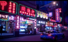 Mazda RX-7 standing on the street