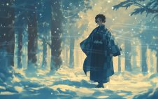 Snowbound Warrior Tanjiro Kamado