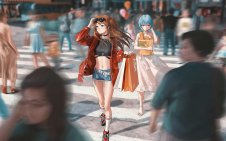 Rei and Asuka (Evangelion)