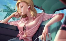 Android 18 Chilling Ride