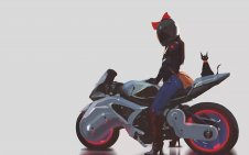 Kiki On Motorbike