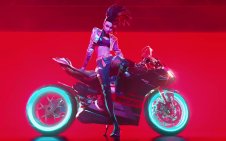 K/DA All Out Akali on Motorcycle