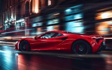 Lotus Emira at night