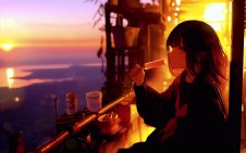 Ice Cream at Golden Hour