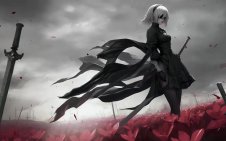 2B in Crimson Bloom