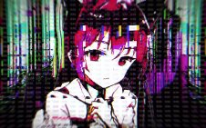 Glitched Anime Girl