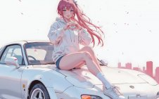 Drift Queen in Mazda RX-7