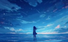 Alone in Midnight Blue