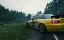 Yellow Honda in the rain (Forza horizon 4)