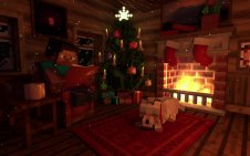 Minecraft Holiday Hearth