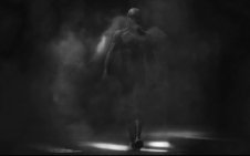 Spiderman on a smoke background