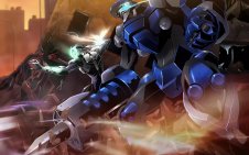 Silver Crow and Cyan Pile (Accel World)