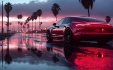 Red Porsche Panamera