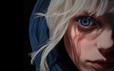 Girl with Sapphire Gaze